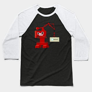 Working Crane Baseball T-Shirt